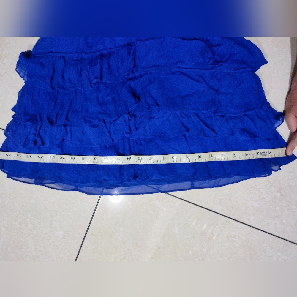 Karen Millen blue ruffle dress - Picture 10 of 11